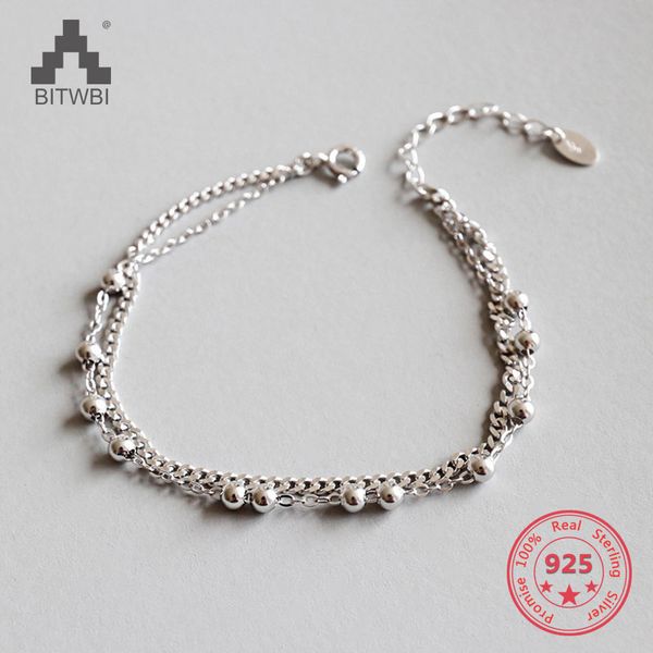 new fashion 925 sterling silver bracelet for women double chain beads bracelet charms jewelry drop shipping, Golden;silver
new fashion 925 sterling silver bracelet for women double chain beads bracelet charms jewelry drop shipping, Golden;silver