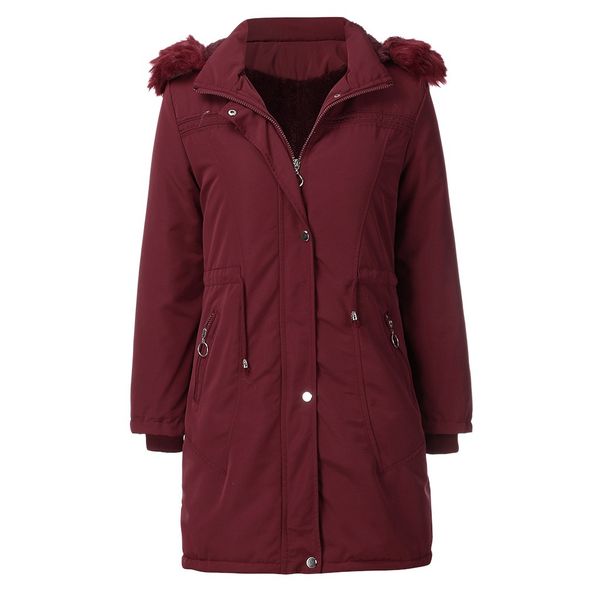 2019 winter jacket women plus size women parkas fashion thicken hooded coats long cotton-padded jackets pocket button outerwear, Black
2019 winter jacket women plus size women parkas fashion thicken hooded coats long cotton-padded jackets pocket button outerwear, Black