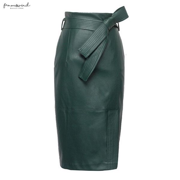 skirt 4xl pu leather skirt women plus size autumn winter high waist faux leather skirts womens spring fashion pencil, Black