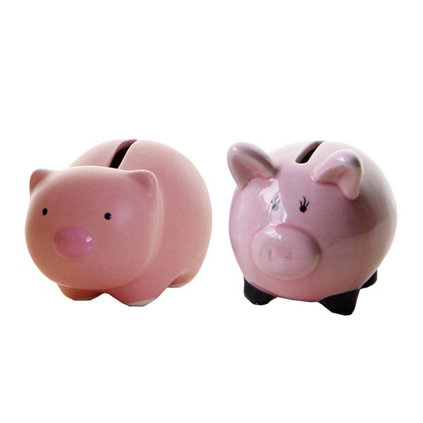 set of 2 piggy bank pig animal figurine cute style animal bank ceramic
set of 2 piggy bank pig animal figurine cute style animal bank ceramic