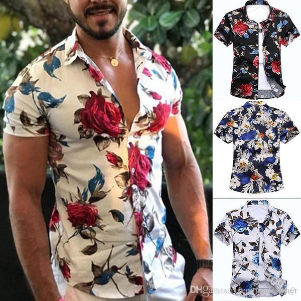 sleeve floar print homme clothing fashion style apparel mens summer designer casual shirts turn down collar short, White;black
sleeve floar print homme clothing fashion style apparel mens summer designer casual shirts turn down collar short, White;black