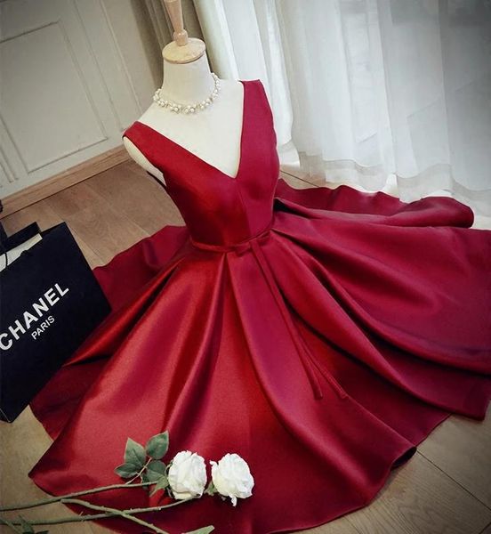 elegant v-neck sleeveless satin burgundy prom dresses with sash a-line homecoming dresses under 100 lace up back party dresses, Black
elegant v-neck sleeveless satin burgundy prom dresses with sash a-line homecoming dresses under 100 lace up back party dresses, Black