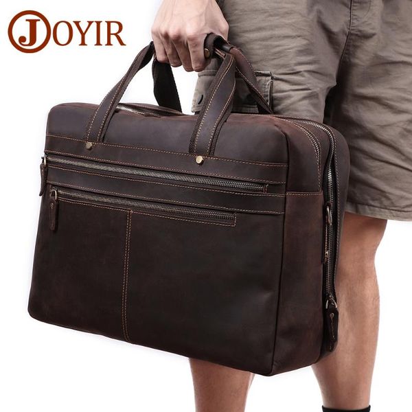 joyir vintage crazy horse leather men's briefcase lapbag business bag genuine leather briefcase 15.6"17"lapmessenger
joyir vintage crazy horse leather men's briefcase lapbag business bag genuine leather briefcase 15.6"17"lapmessenger