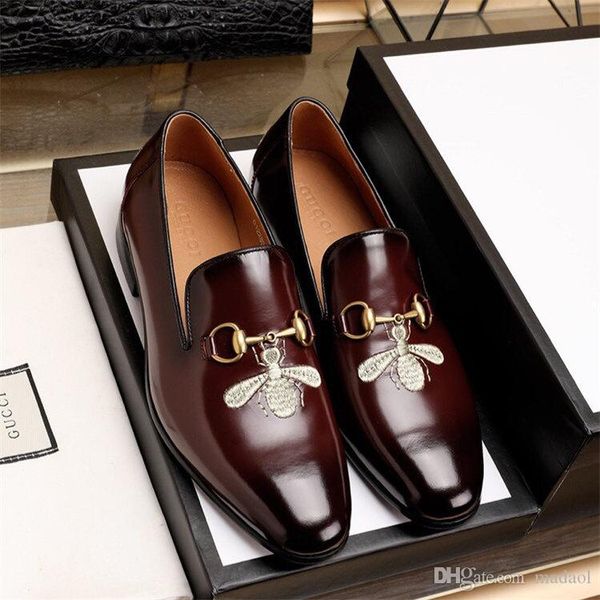 18ss нового mens мокасины мода bee design oxfords скольжение о формальных обуви людей лаковой кожи платья обуви ручной работе бизнес-shoes y, Black
18ss нового mens мокасины мода bee design oxfords скольжение о формальных обуви людей лаковой кожи платья обуви ручной работе бизнес-shoes y, Black