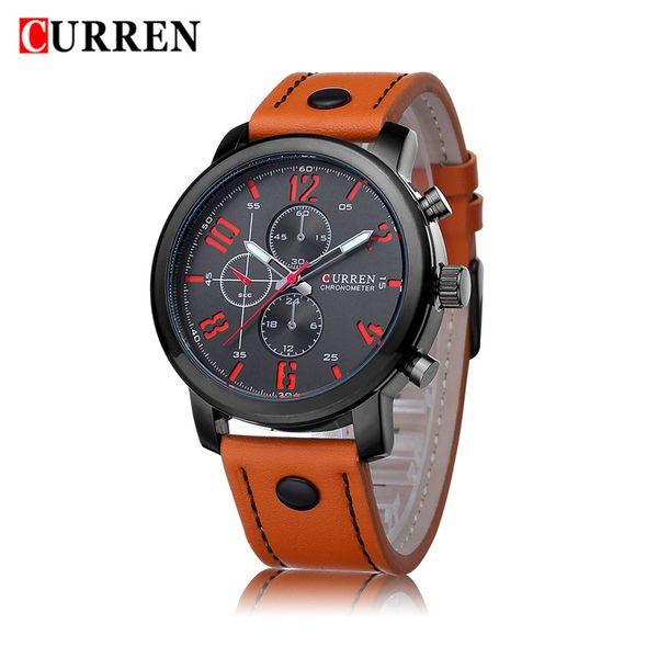 new style fashion men's watch leather belt quartz watch sports casual men's, Slivery;brown
new style fashion men's watch leather belt quartz watch sports casual men's, Slivery;brown