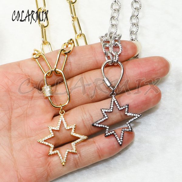 3strands star pendants necklace necklace star big link chain fashion accessories for women 50351, Silver
3strands star pendants necklace necklace star big link chain fashion accessories for women 50351, Silver