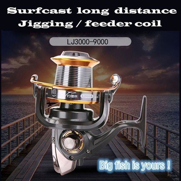 surfcast long distance fishing reel 3000-8000 9000 large coil feeder metal spinning wheel carp fish tool shore boat accessories
surfcast long distance fishing reel 3000-8000 9000 large coil feeder metal spinning wheel carp fish tool shore boat accessories