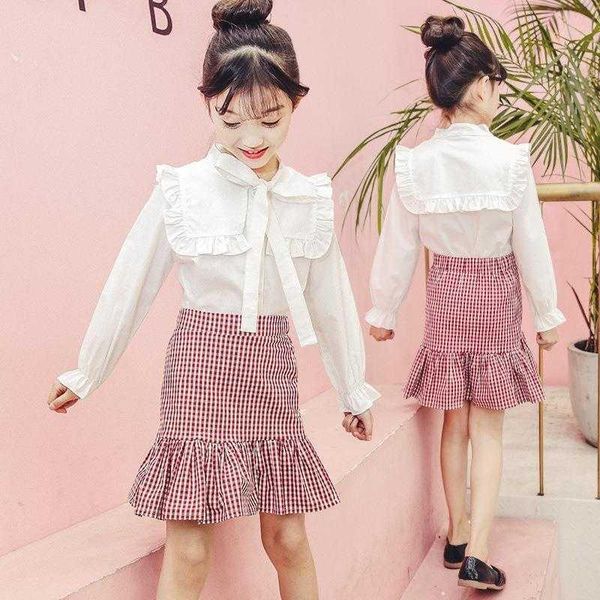 white long sleeve shirt + skirt girls spring suit fashion children spring and autumn trendy net children's clothing tide 8
white long sleeve shirt + skirt girls spring suit fashion children spring and autumn trendy net children's clothing tide 8