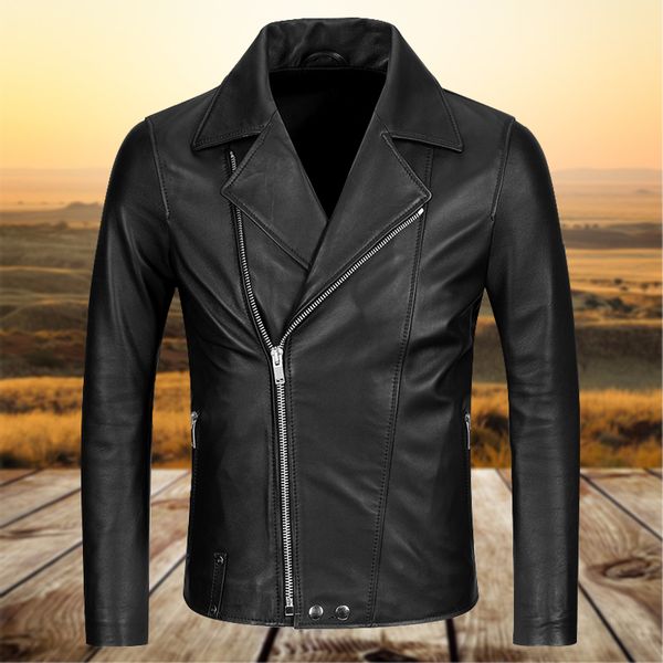 fashion real leather jacket men classic simple style motor genuine leather jacket men black sheepskin 2019 autumn new
fashion real leather jacket men classic simple style motor genuine leather jacket men black sheepskin 2019 autumn new