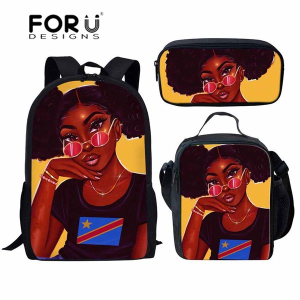 forudesigns kids bag for school black girls magic african school bags children 3pcs/set shoulder bag students mochila escolar
forudesigns kids bag for school black girls magic african school bags children 3pcs/set shoulder bag students mochila escolar