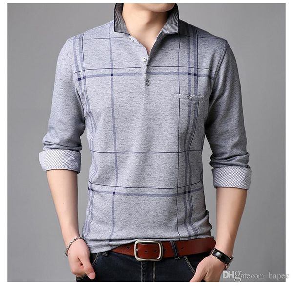 fashion tshirt neck lapel long slim casual tees designer mens mens spring striped tees jeaxc, Black
fashion tshirt neck lapel long slim casual tees designer mens mens spring striped tees jeaxc, Black