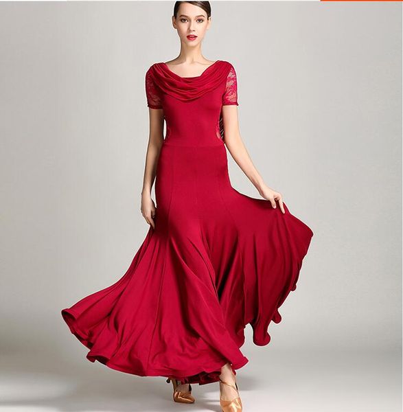 2017 new fashion red ballroom dance dress big swing waltz foxtrot flamenco modern dance costumes, Black;red
2017 new fashion red ballroom dance dress big swing waltz foxtrot flamenco modern dance costumes, Black;red