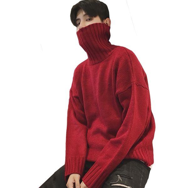 2019 winter turtleneck sweater men korean version of the trendy men's wild thick sweater round neck, White;black
2019 winter turtleneck sweater men korean version of the trendy men's wild thick sweater round neck, White;black