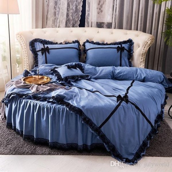 all cotton round bedding sets 4 pieces bed skirt lace design bedding sets round bed sheet princess bedspread for summer spring
all cotton round bedding sets 4 pieces bed skirt lace design bedding sets round bed sheet princess bedspread for summer spring