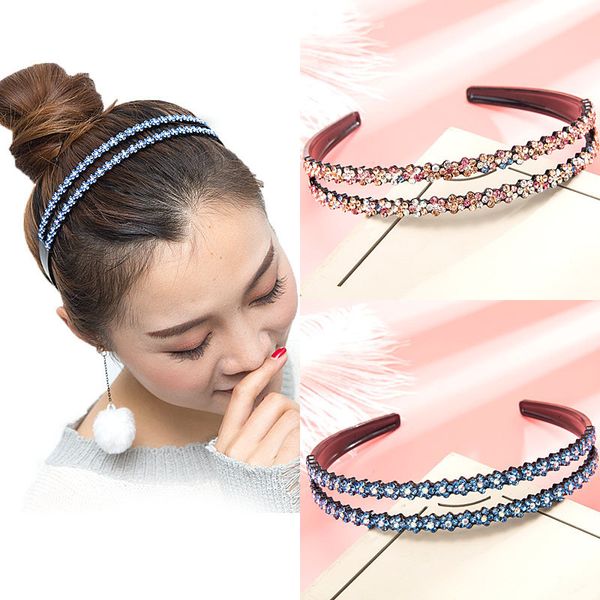 10 pcs/lot women fashion korean double row rhinestone hairbands with teeth non-slip soft headband hair hoops accessories headwear, Silver
10 pcs/lot women fashion korean double row rhinestone hairbands with teeth non-slip soft headband hair hoops accessories headwear, Silver
