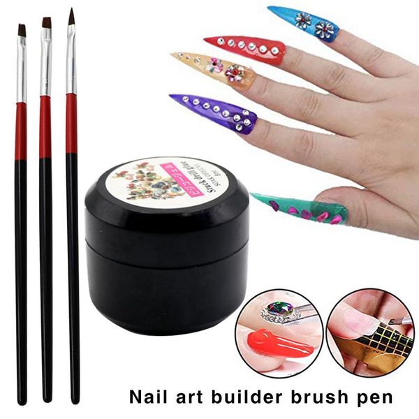 8ml nail polish brush pen glue gel adhesive resin rhinestone gem jewelry diamond home diy nail art decoration tool, Silver
8ml nail polish brush pen glue gel adhesive resin rhinestone gem jewelry diamond home diy nail art decoration tool, Silver