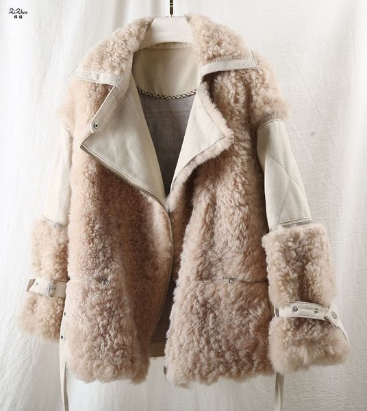 zizhen jacket real sheep fur shorts zipper overcoat woman detachable moto & biker style with belt 190814-4, Black
zizhen jacket real sheep fur shorts zipper overcoat woman detachable moto & biker style with belt 190814-4, Black