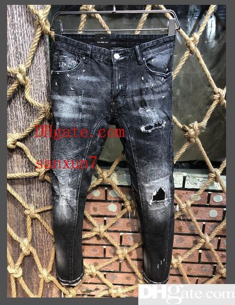 designer d2 jeans men brand fashion brand mens clothing washed hole riding jeans d2 luxury micro-bomb slim pants man cowboy loose pants, Blue
designer d2 jeans men brand fashion brand mens clothing washed hole riding jeans d2 luxury micro-bomb slim pants man cowboy loose pants, Blue