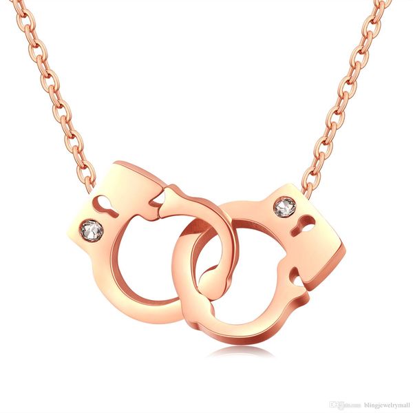 handcuffs with lock pendant necklace for woman inlaid cubic zirconia stainless steel cute jewelry gift for girls gx1114, Silver
handcuffs with lock pendant necklace for woman inlaid cubic zirconia stainless steel cute jewelry gift for girls gx1114, Silver