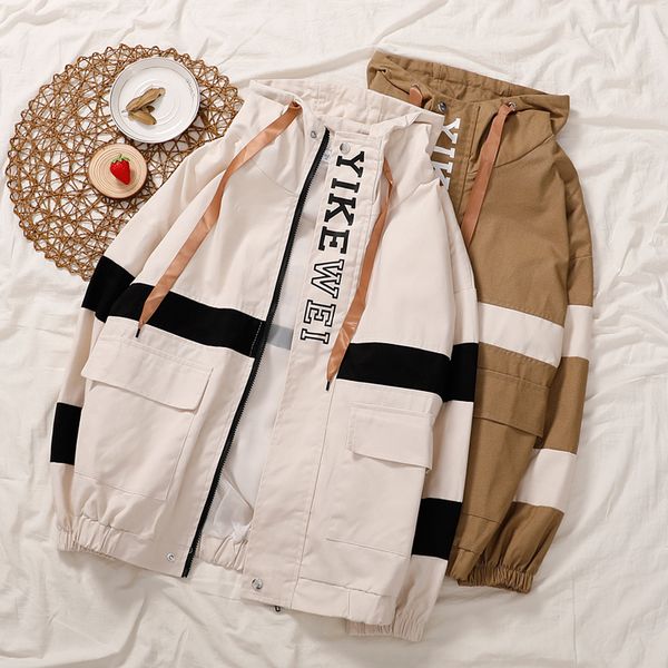 taovk outerwear jackets long sleeve patchwork zipper jacket hooded windbreaker coats women, Black;brown
taovk outerwear jackets long sleeve patchwork zipper jacket hooded windbreaker coats women, Black;brown