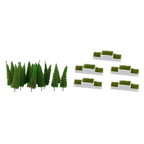 1:100 e shape flower beds plants & trees model building train layout parking scenery
1:100 e shape flower beds plants & trees model building train layout parking scenery