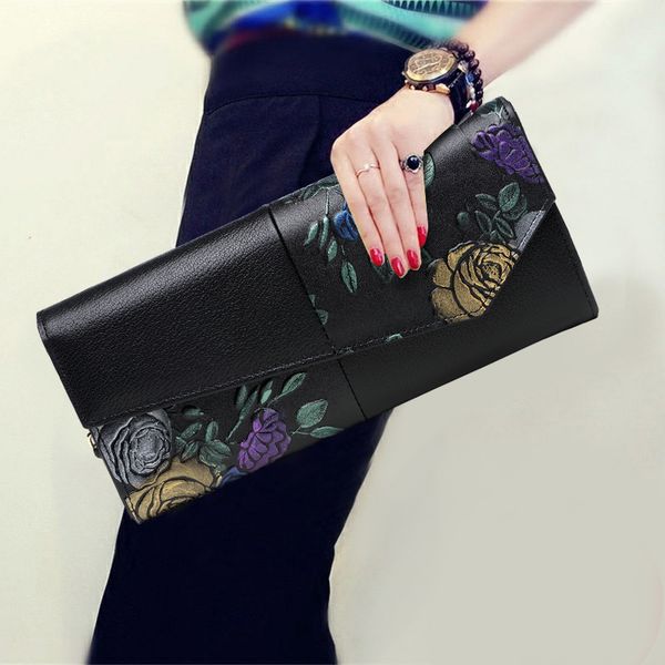 fashion soft genuine leather women clutch wallet vintage pattern leather cover lady banquet bag birthday gifts long purse
fashion soft genuine leather women clutch wallet vintage pattern leather cover lady banquet bag birthday gifts long purse