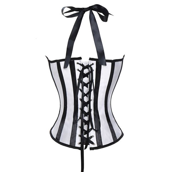 women satin corset bustier basque lingerie with g-string korse boned gothic clothing, Black;white
women satin corset bustier basque lingerie with g-string korse boned gothic clothing, Black;white
