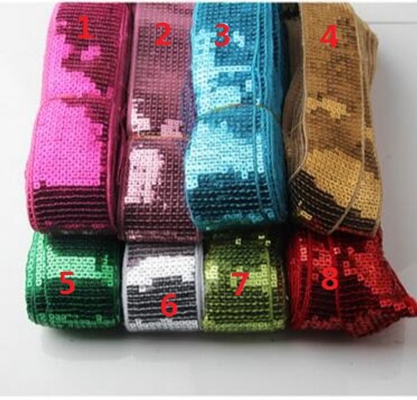 5cm widthe 1 yard beautiful sequin elastic lace trim for handicraft/headband/garter/sewing garment sequins wholesale s139
5cm widthe 1 yard beautiful sequin elastic lace trim for handicraft/headband/garter/sewing garment sequins wholesale s139