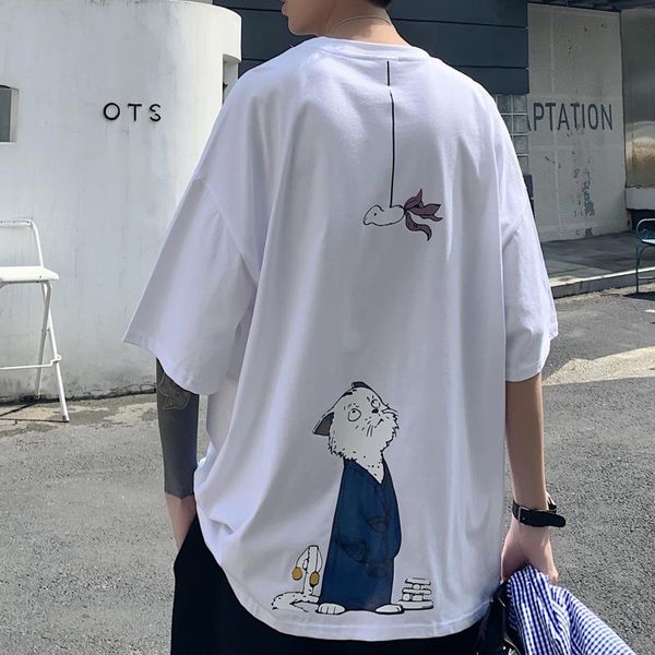 summer 2020 men's fashion style short-sleeved t-shirt printing harajuku lovers zen japanese trend of casual ins, White;black
summer 2020 men's fashion style short-sleeved t-shirt printing harajuku lovers zen japanese trend of casual ins, White;black