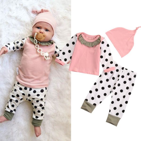 cute baby girl newborn kids dot pants fashion toddler legging hat outfits set cute autumn clothes, White
cute baby girl newborn kids dot pants fashion toddler legging hat outfits set cute autumn clothes, White