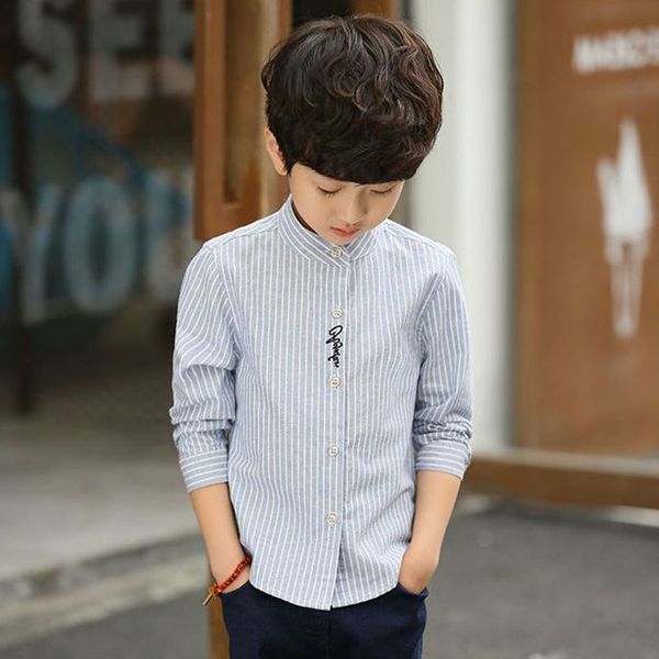 autumn 2020 vertical collar western style men's shirt long sleeve striped shirt, White;black
autumn 2020 vertical collar western style men's shirt long sleeve striped shirt, White;black