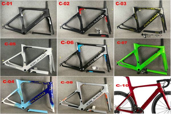 New Colnago Concept Frame Carbon Frameset Road Bike Frame Carbon Bicycle Black Color Design Frameset 2021