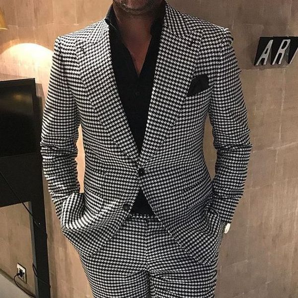 tpsaade men's suit costume slim fit 2 pieces suits jacket with pants designers terno masculino tuxedos, White;black
tpsaade men's suit costume slim fit 2 pieces suits jacket with pants designers terno masculino tuxedos, White;black
