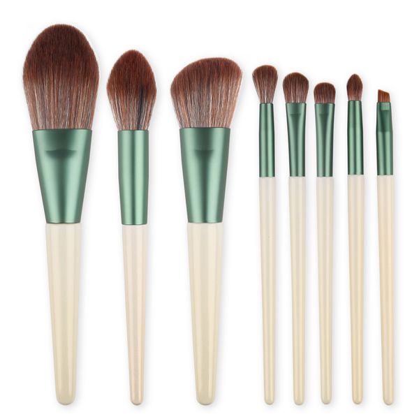 8pcs/set pearl white color makeup brushes green premium synthetic fiber hair for cosmetic beauty tool pop product
8pcs/set pearl white color makeup brushes green premium synthetic fiber hair for cosmetic beauty tool pop product