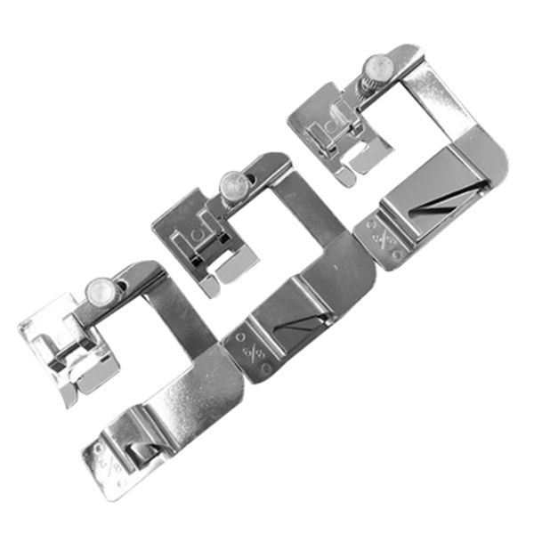 3 pcs(1/2 inch ,3/4 inch,1 inch) domestic professional wide rolled hem sewing machine snap-on presser walking foot kit for low
3 pcs(1/2 inch ,3/4 inch,1 inch) domestic professional wide rolled hem sewing machine snap-on presser walking foot kit for low