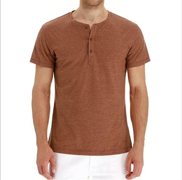 mens designer crew neck button tshirt summer solid color casual short sleeve tees size s 2xl male clothing, White;black 
mens designer crew neck button tshirt summer solid color casual short sleeve tees size s 2xl male clothing, White;black