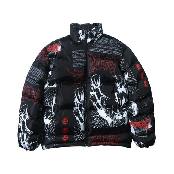 2019 hip hop jacket parka japanese cartoon graffiti streetwear men windbreaker harajuku winter padded jacket coat warm outwear, Black
2019 hip hop jacket parka japanese cartoon graffiti streetwear men windbreaker harajuku winter padded jacket coat warm outwear, Black