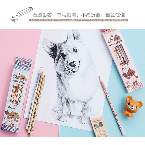 pencil wooden pencils pencil eco-friendly dog puppy printing standard stationery office school supplies 12pcs/set
pencil wooden pencils pencil eco-friendly dog puppy printing standard stationery office school supplies 12pcs/set