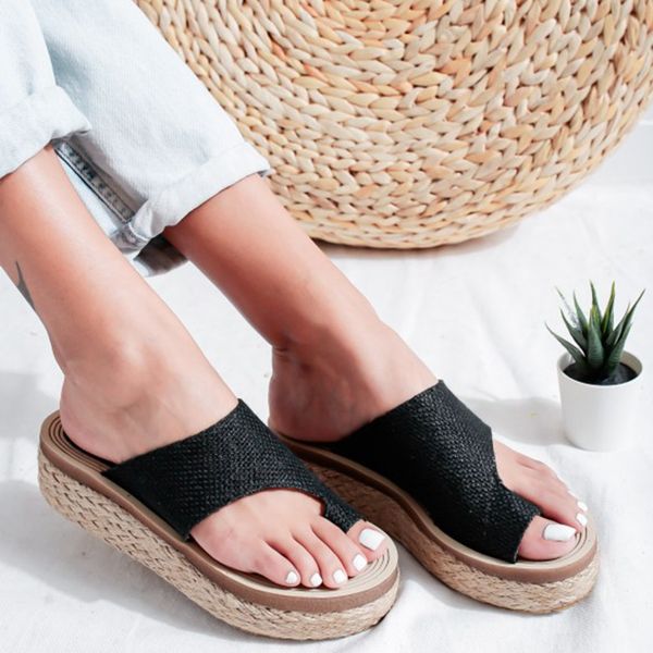 women pu leather shoes comfy platform flat sole ladies casual soft big toe foot correction sandals orthopedic bunion corrector, Black
women pu leather shoes comfy platform flat sole ladies casual soft big toe foot correction sandals orthopedic bunion corrector, Black