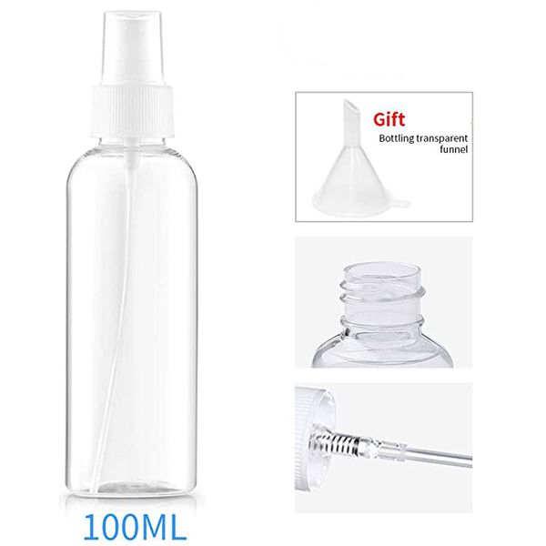 bottle kit, empty alcohol spray bottle 100ml, small portable bottle for vacation, business travel, makeup, cleaning 100ml
bottle kit, empty alcohol spray bottle 100ml, small portable bottle for vacation, business travel, makeup, cleaning 100ml