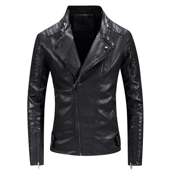 men's pu jacket coats winter motorcycle biker faux leather jacket men clothes thick velvet coat slim fit zipper clothes, Black;brown
men's pu jacket coats winter motorcycle biker faux leather jacket men clothes thick velvet coat slim fit zipper clothes, Black;brown