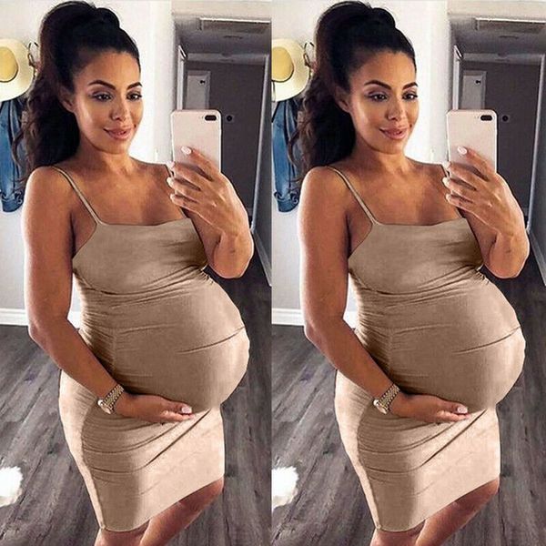 maternity dress women fashion solid color mama summer casual sleeveless maternity pregnat comfortable midi dress, White
maternity dress women fashion solid color mama summer casual sleeveless maternity pregnat comfortable midi dress, White