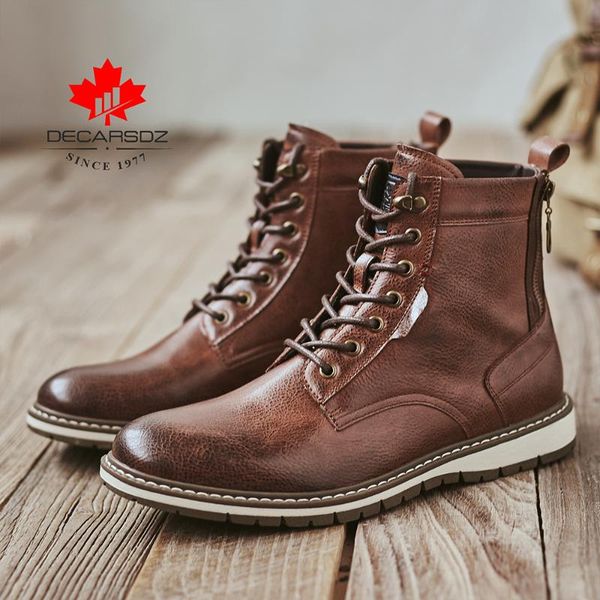 man lace-up casual boots 2019 new autumn ankle botas fashion shoes men basic boots men comfy leather outdoor walking men's, Black
man lace-up casual boots 2019 new autumn ankle botas fashion shoes men basic boots men comfy leather outdoor walking men's, Black