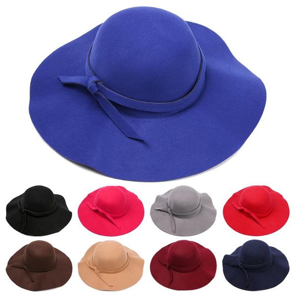 2019 fashion classic vintage woolen fedora hat elegant bowknot wide brim jazz cap women autumn winter sweet cowboy hat bucket ha, Blue;gray
2019 fashion classic vintage woolen fedora hat elegant bowknot wide brim jazz cap women autumn winter sweet cowboy hat bucket ha, Blue;gray