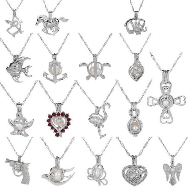 50 style love wish pearl cages locket necklace hollow out oyster pearl pendant necklace freshwater pearl shark mermaid sea horse necklaces, Silver
50 style love wish pearl cages locket necklace hollow out oyster pearl pendant necklace freshwater pearl shark mermaid sea horse necklaces, Silver