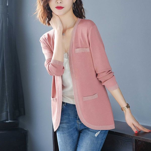women knitted cardigan coat autumn winter 2020 ladies solid v-neck cardigan long sleeve coat pockets outerwear female 0102, White
women knitted cardigan coat autumn winter 2020 ladies solid v-neck cardigan long sleeve coat pockets outerwear female 0102, White
