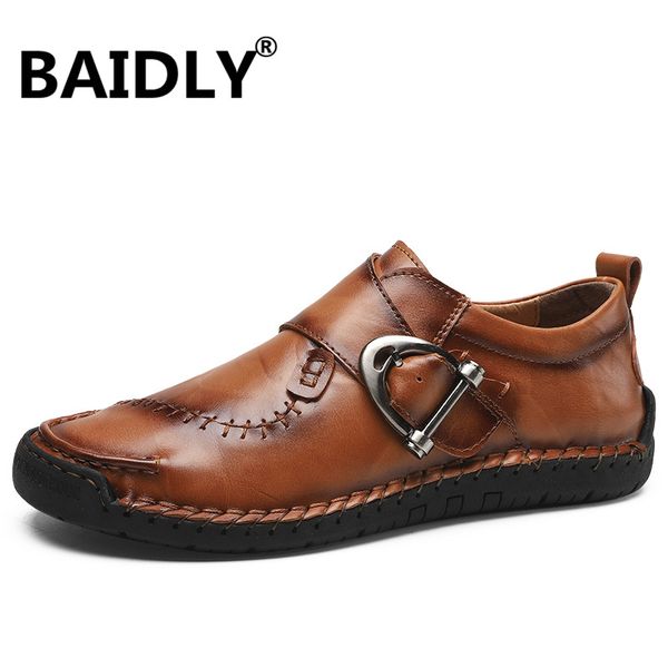 men casual shoes new men fashion real leather loafers comfortable genuine leather flats zapatos de hombre shoes, Black
men casual shoes new men fashion real leather loafers comfortable genuine leather flats zapatos de hombre shoes, Black