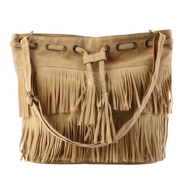 fashion women bag hobos vintage imitation suede fringe tassel shoulder bag adjustable shoulder handbags messenger newest
fashion women bag hobos vintage imitation suede fringe tassel shoulder bag adjustable shoulder handbags messenger newest