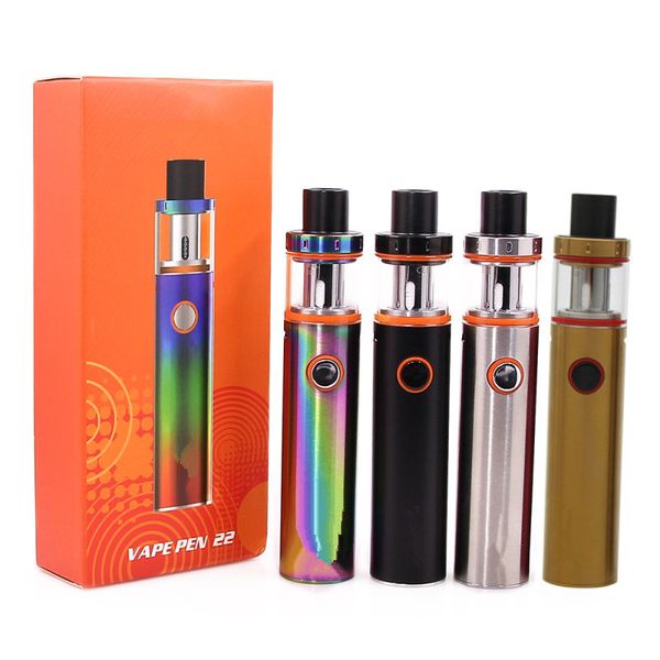 Top Vape 22 Starter Kit Electronic Cigarette 1650mAh All-in-One 0.3ohm Coils Atomizer Vape 22 Kit E Cigarette Vaporizer
Top Vape 22 Starter Kit Electronic Cigarette 1650mAh All-in-One 0.3ohm Coils Atomizer Vape 22 Kit E Cigarette Vaporizer