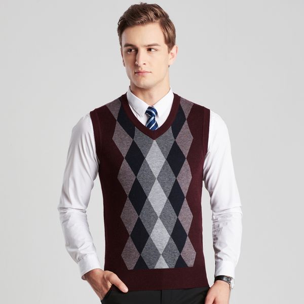 2018 men sleeveless sweaters knitted warm wool v neck sweaters fashion plaid autumn winter vest outwear clothes man, Black;white
2018 men sleeveless sweaters knitted warm wool v neck sweaters fashion plaid autumn winter vest outwear clothes man, Black;white